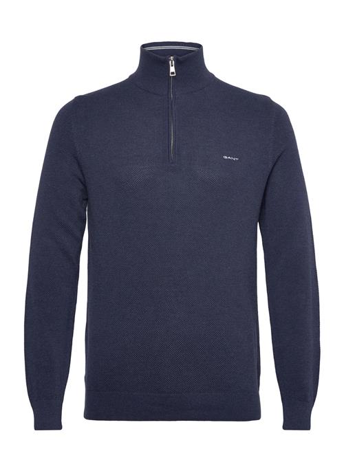 Cotton Pique Half Zip GANT Navy