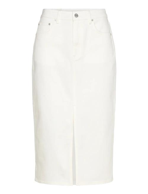 Midi White Denim Skirt GANT Cream