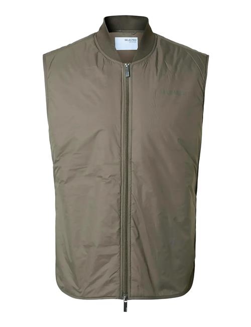 Slhthomas Gilet Noos Selected Khaki