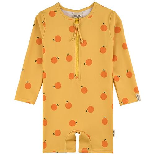 Kuling Paros Mønstret UV-dragt Med Oranger Gul 86/92 cm  Gul  86/92 cm  unisex