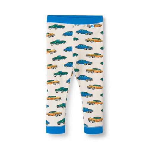 Småfolk Elstar Leggings Til Baby Med Biler Hvid Vanilla  Vanilla-80 cm  Hvid  80 cm  mand