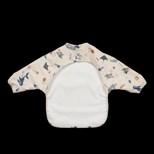 Liewood Merle Trykt Cape Bib Sea Creature / Sandy  Sea Creature / Sandy-One Size  Beige  One Size  unisex