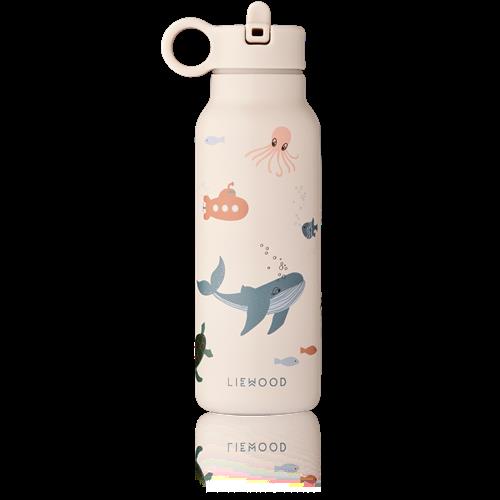Liewood Falk Vandflaske 350 Ml Sea Creature / Sandy  Sea Creature / Sandy-One Size  Beige  One Size 2 Y+ unisex
