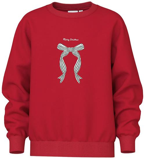 Name It Sweatshirt - NkfVismas - Jester Red/Xmas Bow