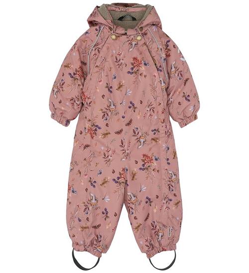 Mikk-Line Flyverdragt - AOP - Floral - Burlwood