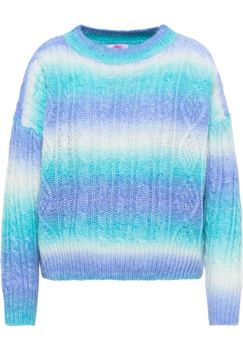 MYMO Pullover  turkis / violetblå / uldhvid