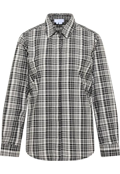 usha BLUE LABEL Bluse  grå / sort / hvid