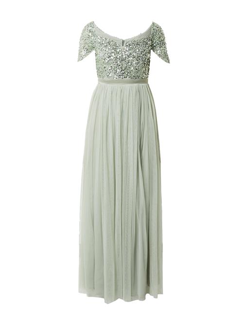 Maya Deluxe Festkjole 'BARDOT'  pastelgrøn