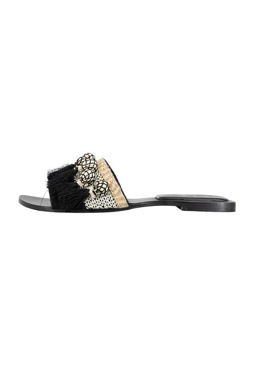 IZIA Pantoletter 'Gaya'  beige / creme / sort