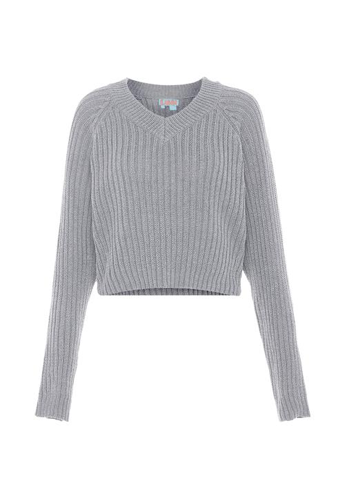 Libbi Pullover  lysegrå