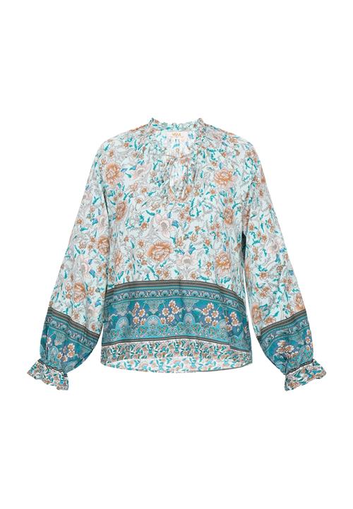 Gaya Bluse 'Fashion Look'  safir / lyseblå / petroleum / fersken
