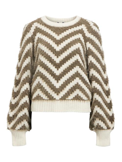OBJECT Pullover 'HOLLOW'  grå / hvid