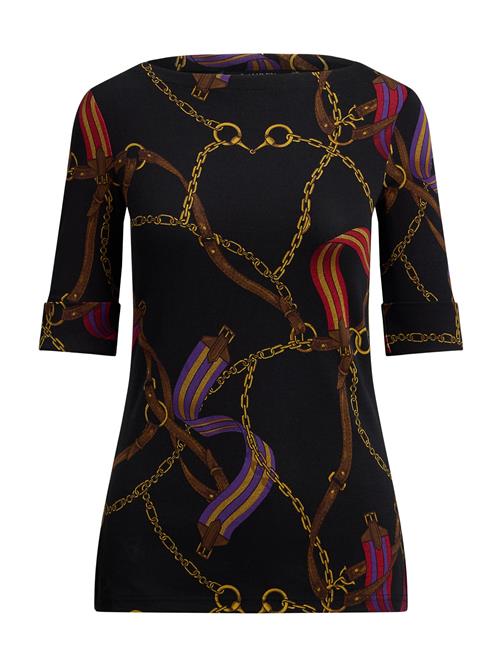 Lauren Ralph Lauren Shirts 'JUDY'  brun / mørkegul / mørkelilla / sort