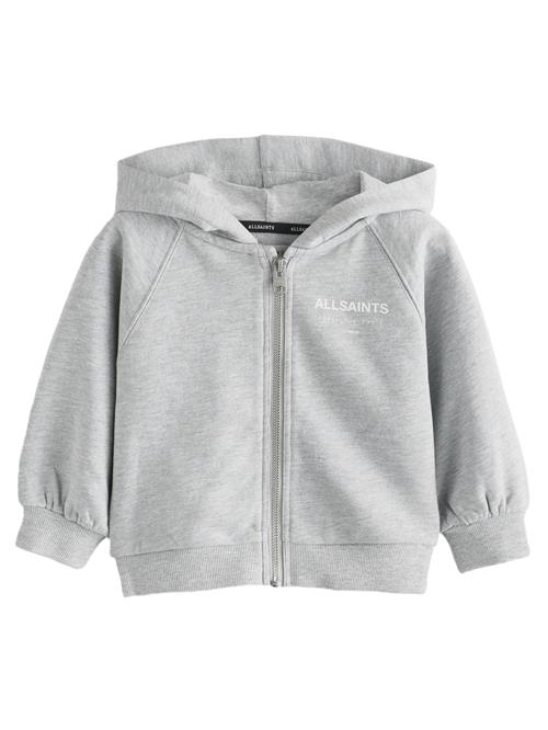 smALLSAINTS Sweatjakke 'Underground'  grå / hvid