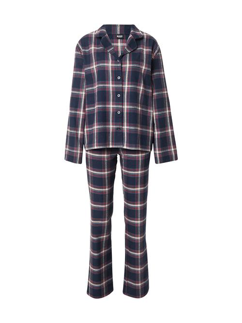 BOSS Pyjamas 'Holiday'  navy / mørkegrøn / rød / hvid