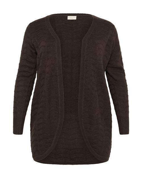 KAFFE CURVE Cardigan 'KCemana'  mørkebrun