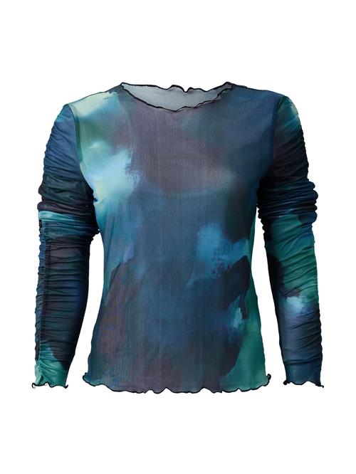 OBJECT Shirts 'OBJAILA'  blå / himmelblå / grøn