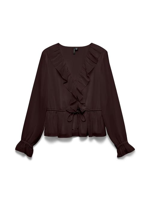 VERO MODA Bluse 'VMDORA'  mørkebrun