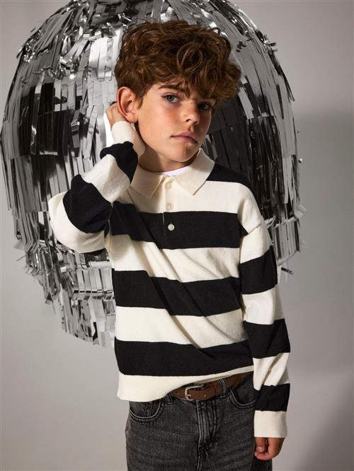 NAME IT Polo Striktrøje Obert Black