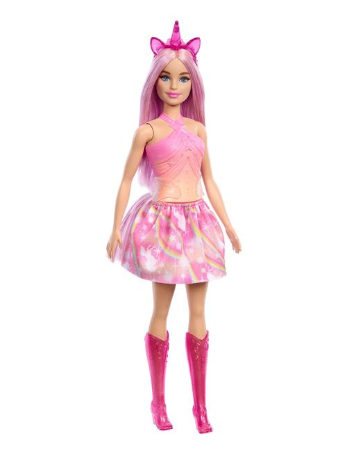 A Touch Of Magic Unicorn Doll With Pink Hair Barbie Patterned