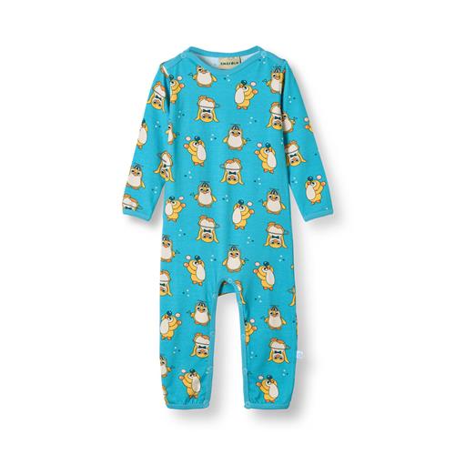 Småfolk Elstar Langærmet Babydragt Med Cirkuspingviner Blå Petit Four  Petit Four-80 cm  Blå  80 cm  mand