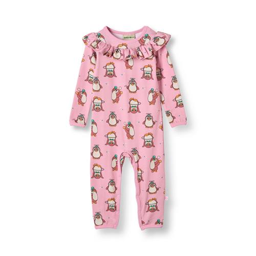 Småfolk Paula Langærmet Babydragt Med Cirkus Pink Lace  Lace-74 cm  Lyserød  74 cm  kvinde