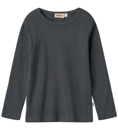 Wheat Bluse - Rib - Stig - Black Sea