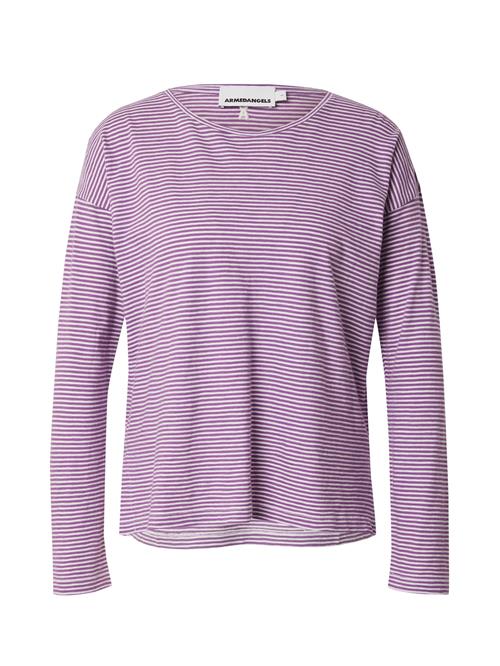 ARMEDANGELS Shirts 'XIANAA'  lilla / offwhite