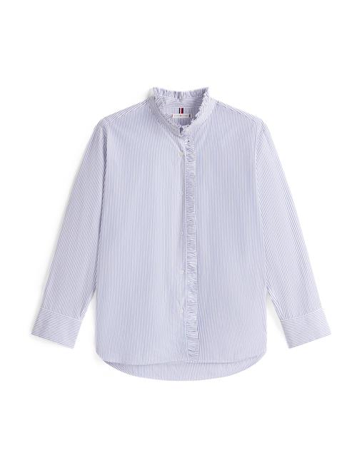 TOMMY HILFIGER Bluse  blå / hvid