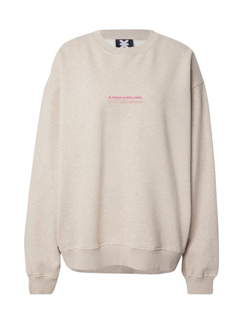 Karo Kauer Sweatshirt 'Legacy'  beige / pink