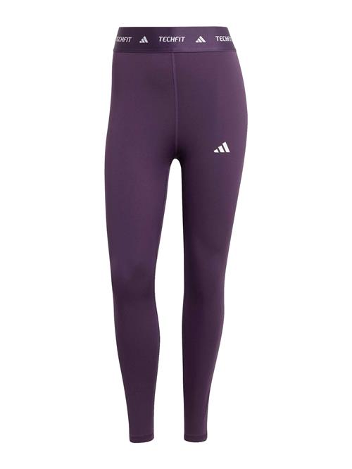 ADIDAS PERFORMANCE Sportsbukser  aubergine / hvid