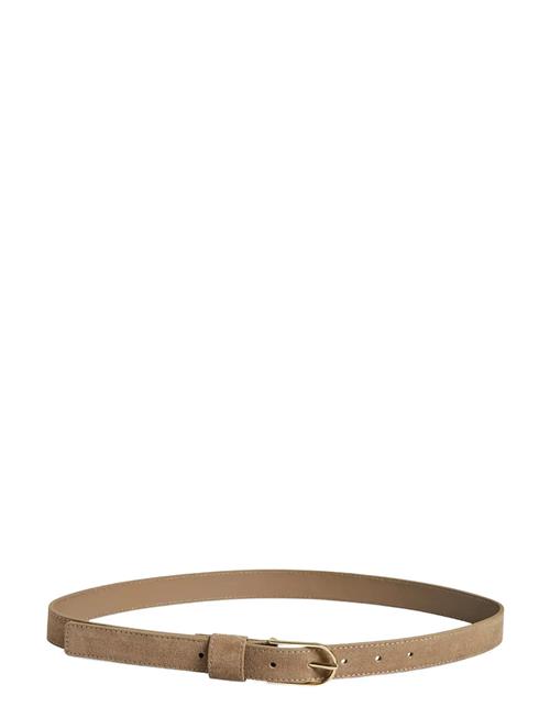 Pclouise Suede Jeans Belt Kca Pieces Beige