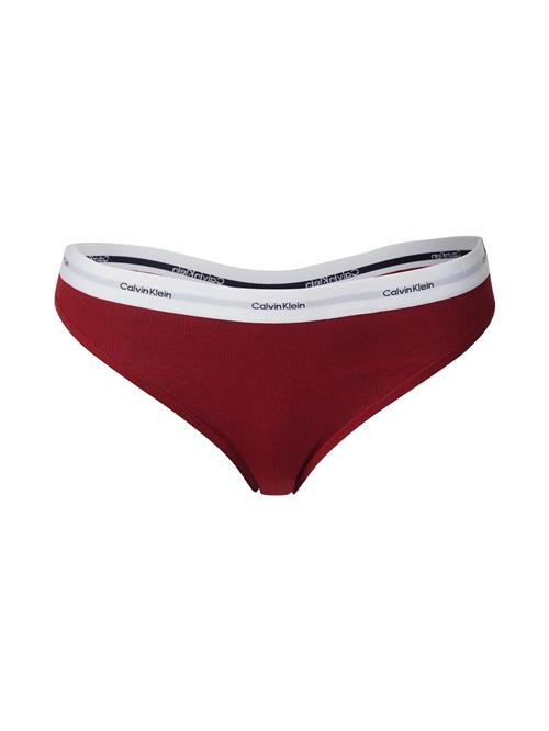 Se Calvin Klein Underwear String  grå / mørkerød / hvid ved About You