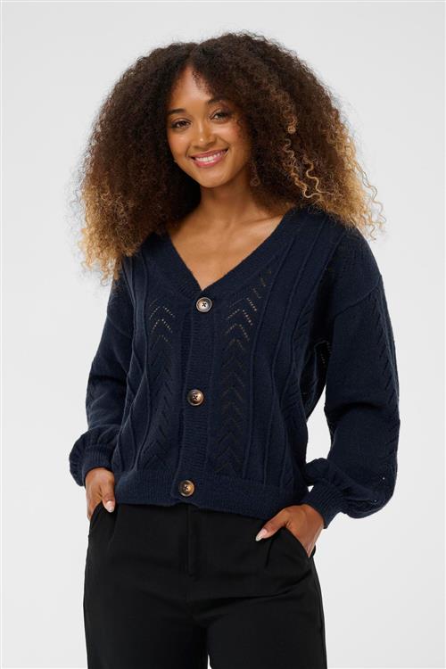 Cream Cardigan 'CR Holiday'  natblå
