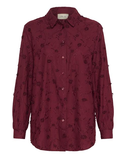 Cream Bluse  vinrød
