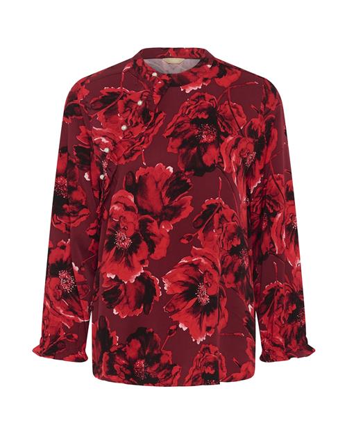 CULTURE Bluse 'CUrachel Elitha'  pastelpink / rød / sort