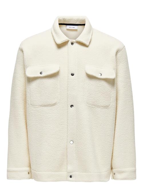 Onsemilio Teddy Overshirt Sweat Vd ONLY & SONS White