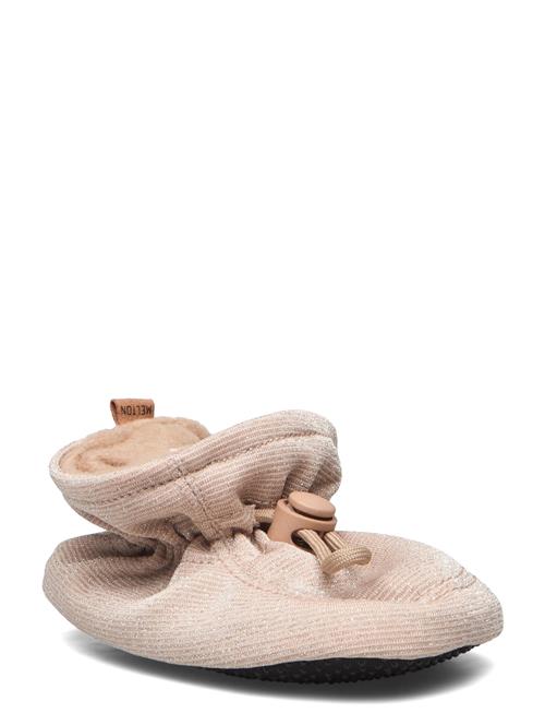 Se Glitter Textile Slippers Melton Cream ved Booztlet