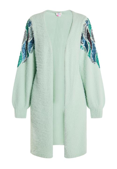 IZIA Cardigan  turkis / smaragd / mint / sort