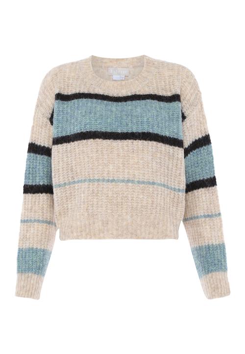 Jalene Pullover  blå / sort / uldhvid