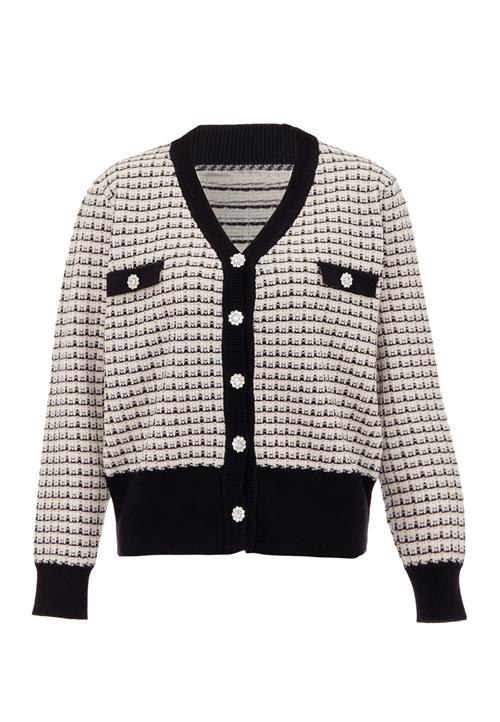 NAEMI Cardigan  kit / sort / hvid