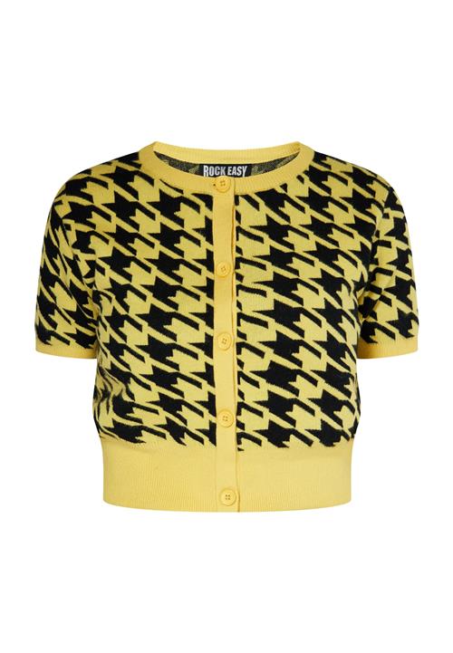 ROCKEASY Cardigan  honning / sort