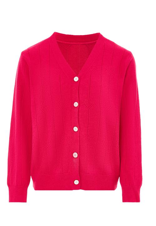 SANIKA Cardigan  hindbær