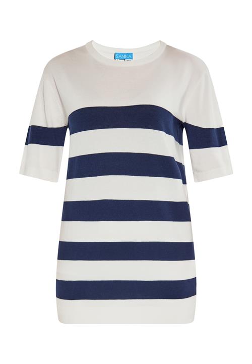 SANIKA Pullover  marin / hvid
