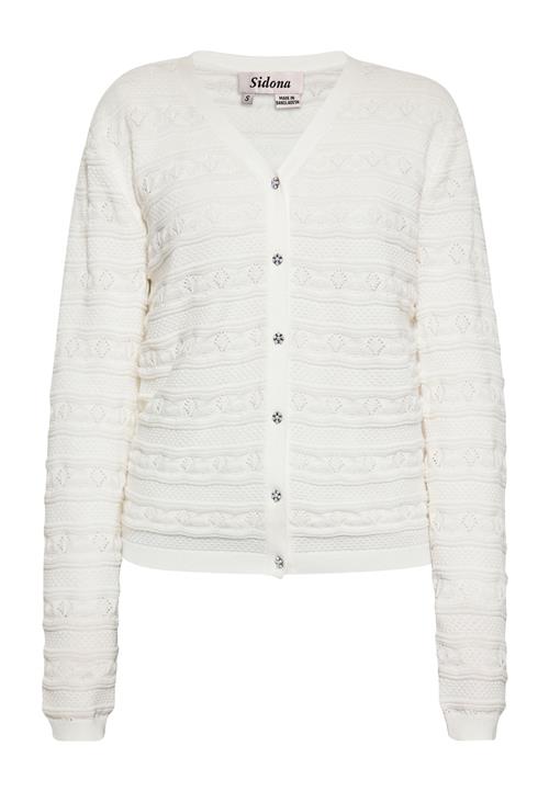 Sidona Cardigan  uldhvid