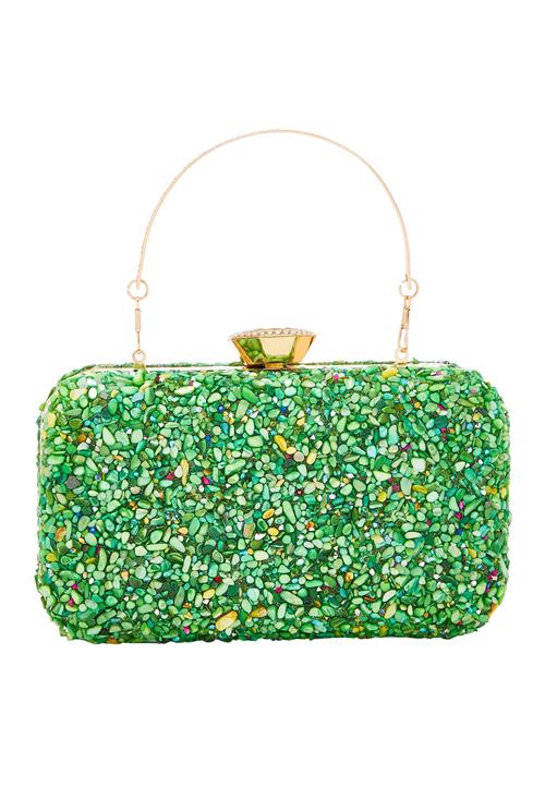 FELIPA Clutch  grøn / blandingsfarvet
