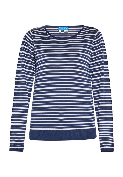 SANIKA Pullover  marin / hvid
