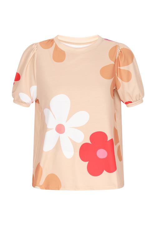 Se SANIKA Bluse 'Fashion Look'  beige / lyserød / rød / hvid ved About You