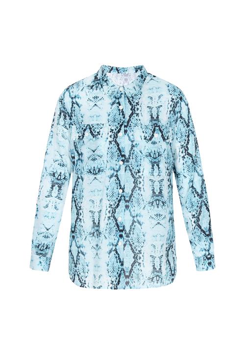 NAEMI Bluse 'Fashion Look'  turkis / sort