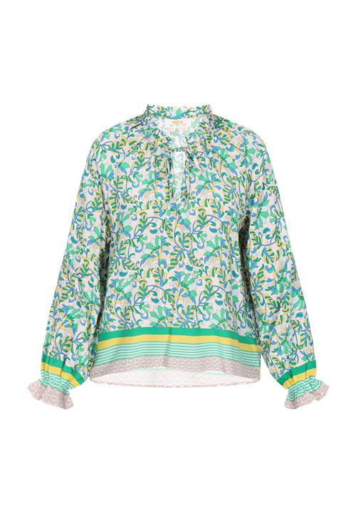 Gaya Bluse 'Fashion Look'  beige / gul / grøn / hvid
